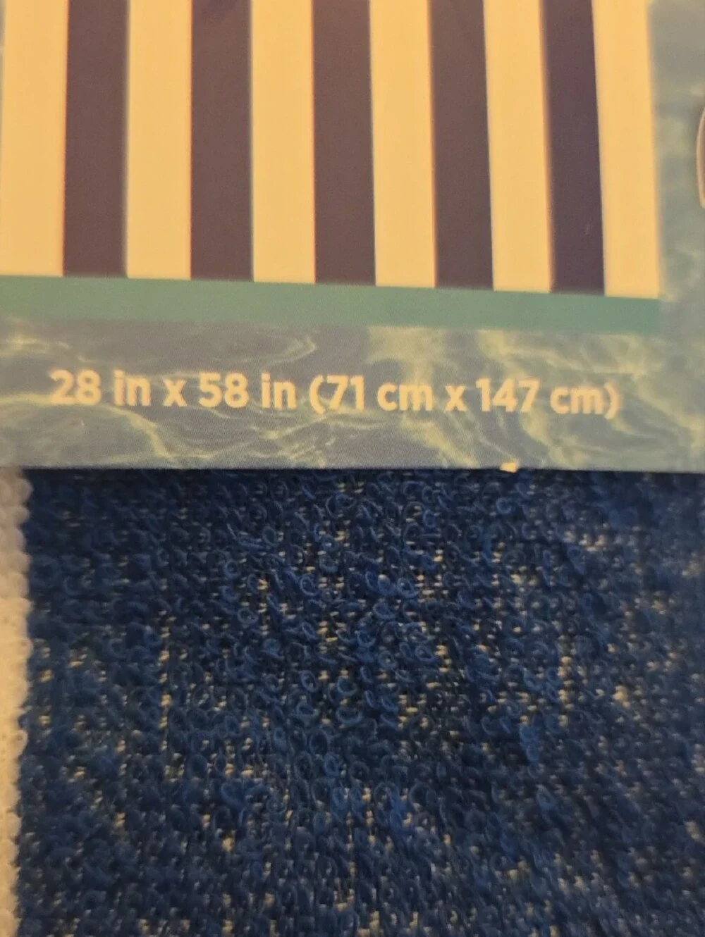 Beach Towel Stripe  Essentials - Blue, Green, Purple